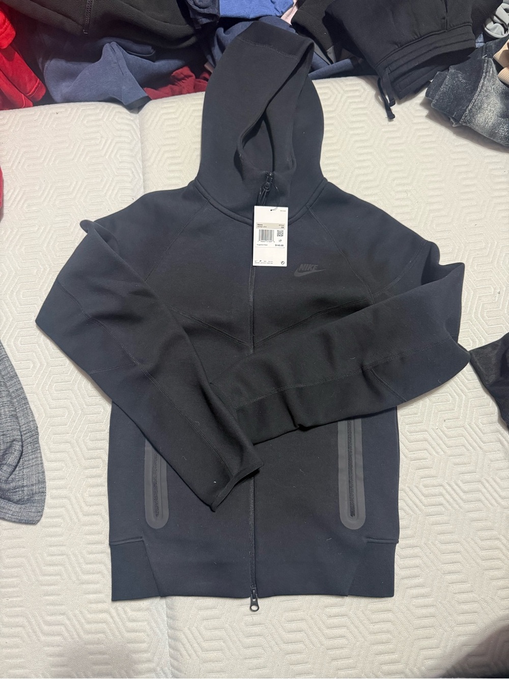 Nike Tech Black Full-Zip Hoodie